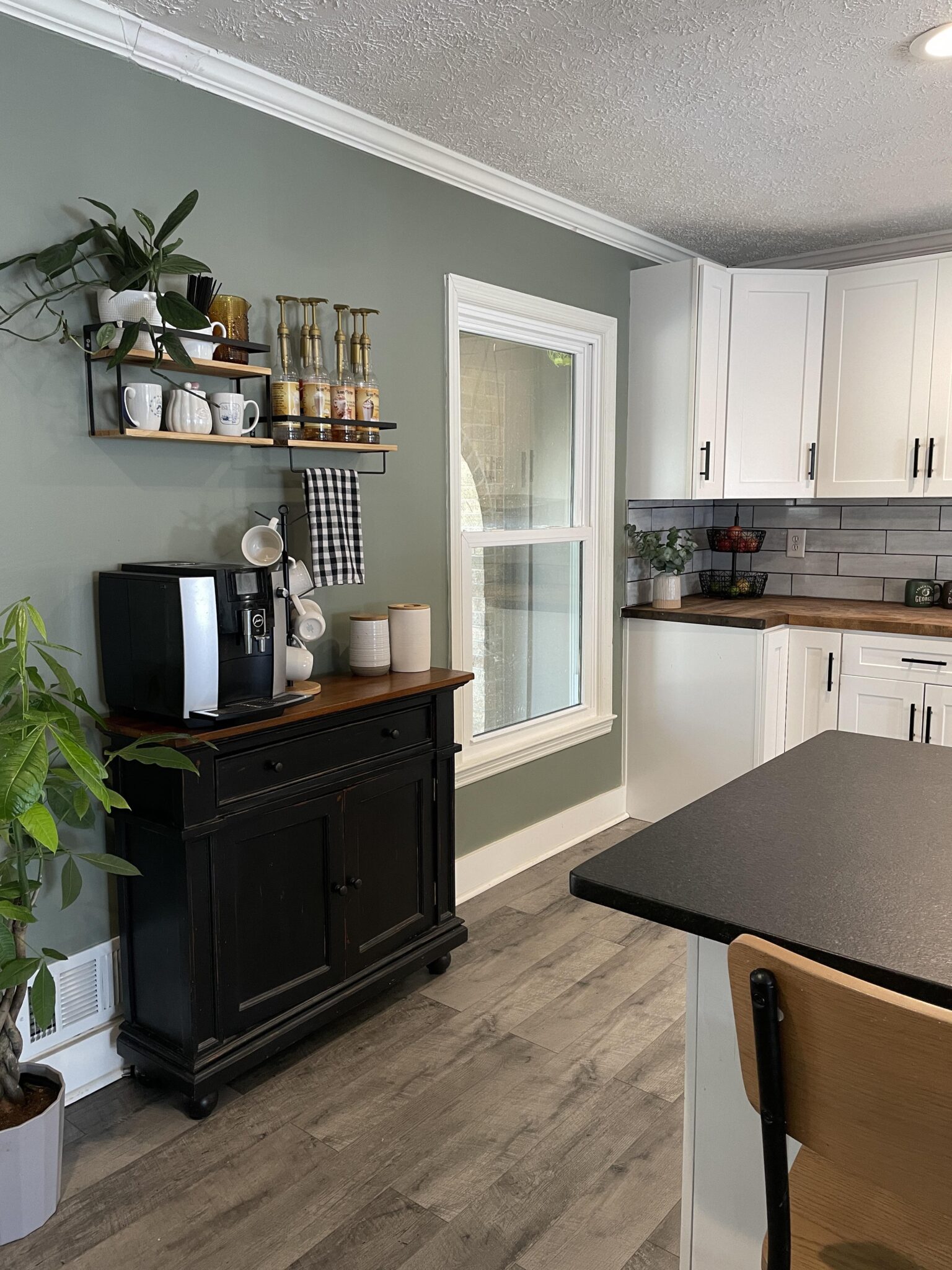 Our DIY Coffee Bar With Thrifted Cabinet - House On Austin