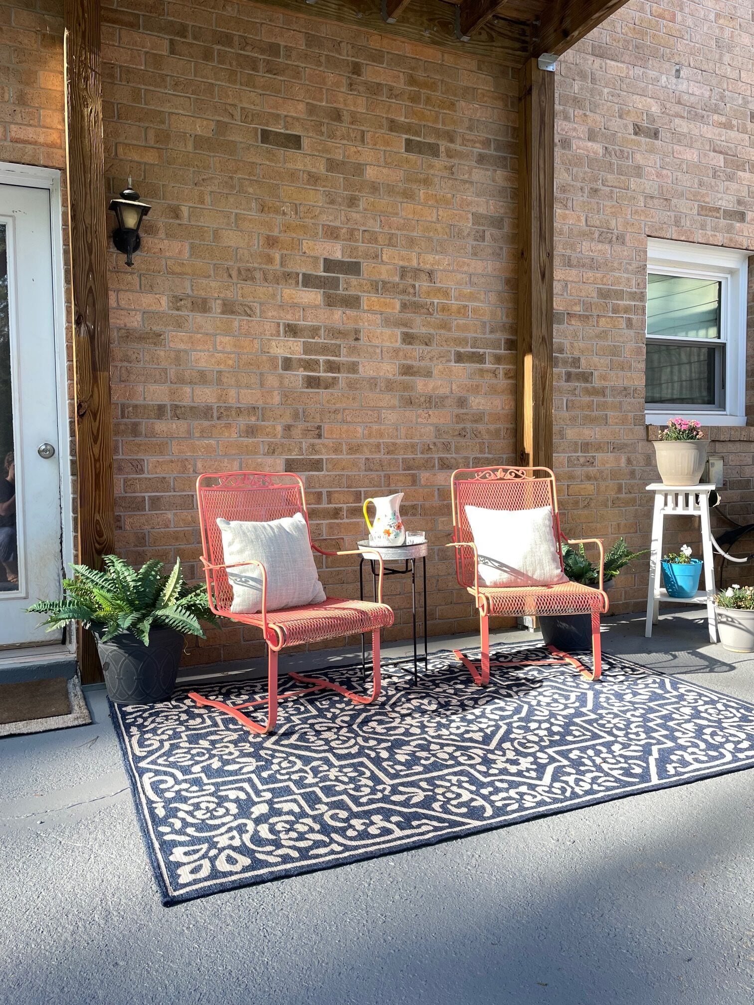 Pretty DIY Concrete Slab Patio Makeover (On A Budget) - House On Austin