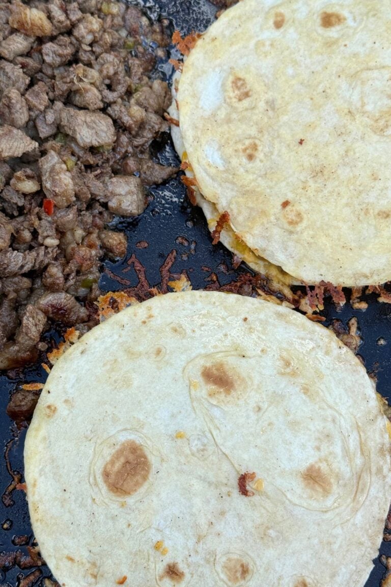 Blackstone Steak Quesadillas With Sauce