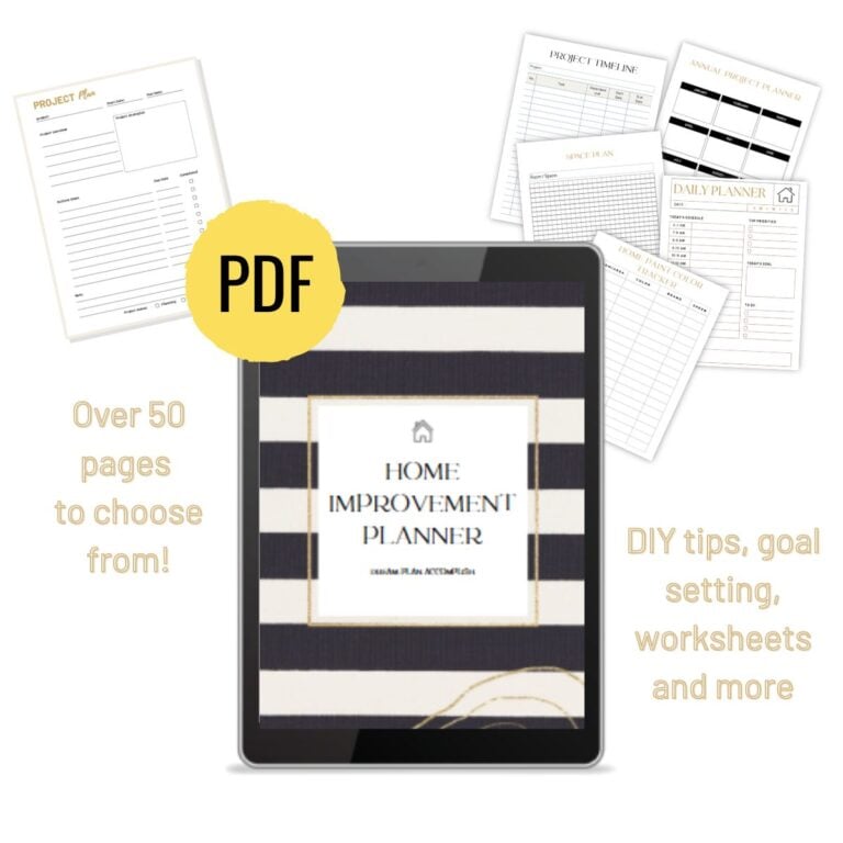Meet the House on Austin Printable Home Improvement Planner