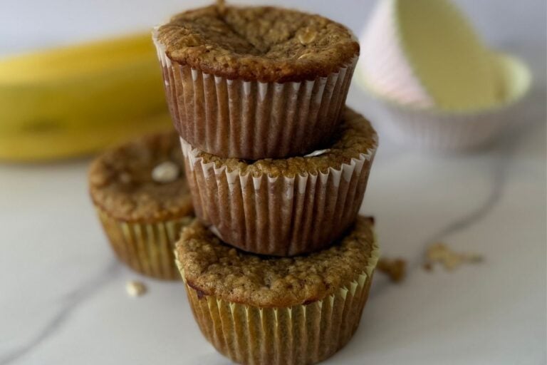 Low-Sugar + High Protein Banana Muffins