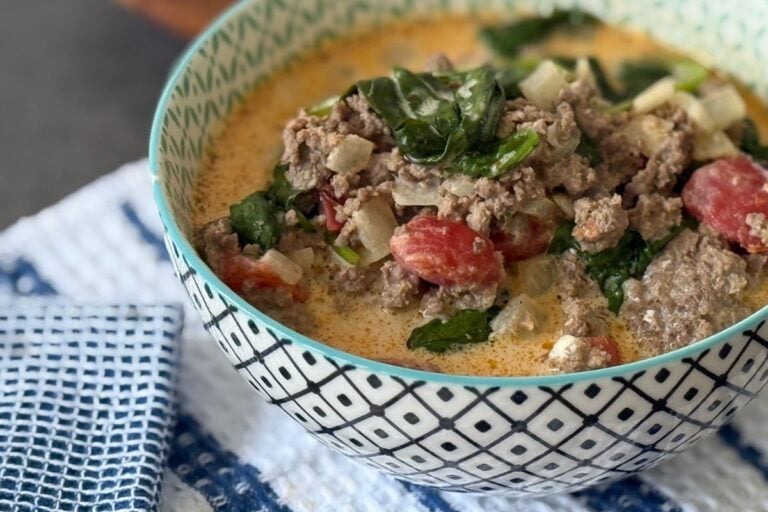 Keto Creamy Beef Soup