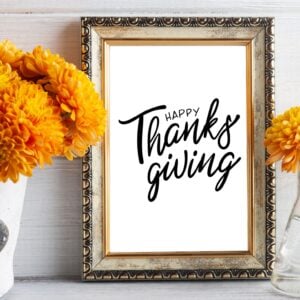 Happy Thanksgiving Printable