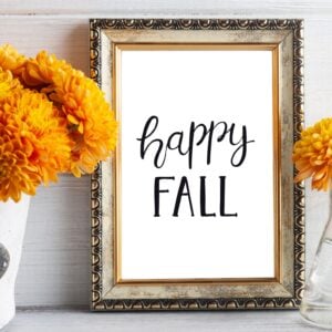 Happy Fall Printable